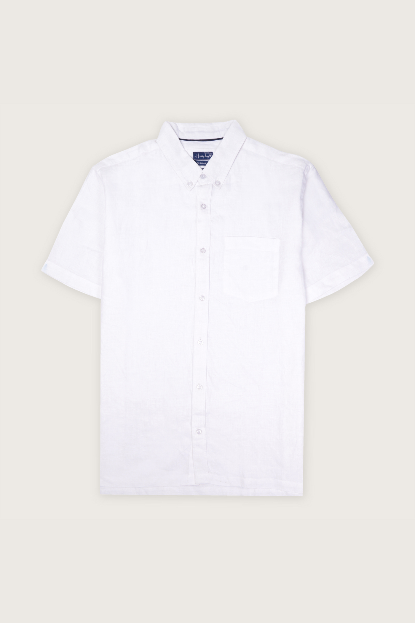 Blanket of Snow White Linen Shirt
