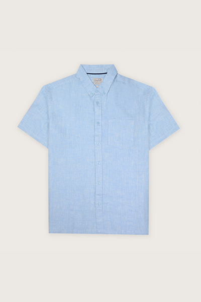 Spring Fling Shirt Sky Blue Linen Shirt