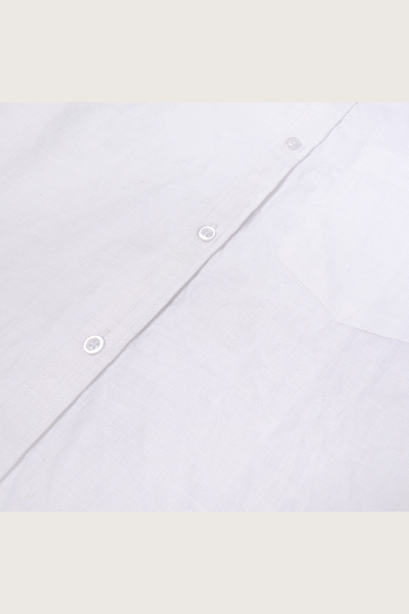 Blanket of Snow White Linen Shirt