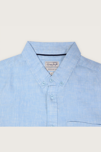 Spring Fling Shirt Sky Blue Linen Shirt