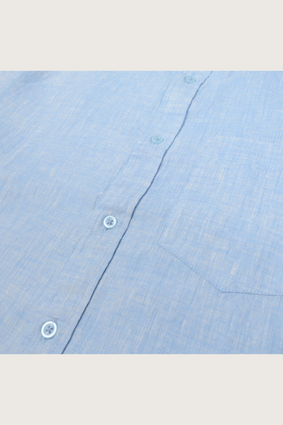 Spring Fling Shirt Sky Blue Linen Shirt