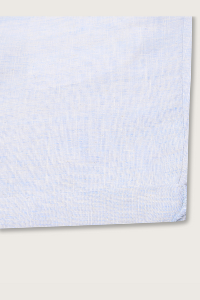 Minimalist Magic Sky Blue Pure Linen Short