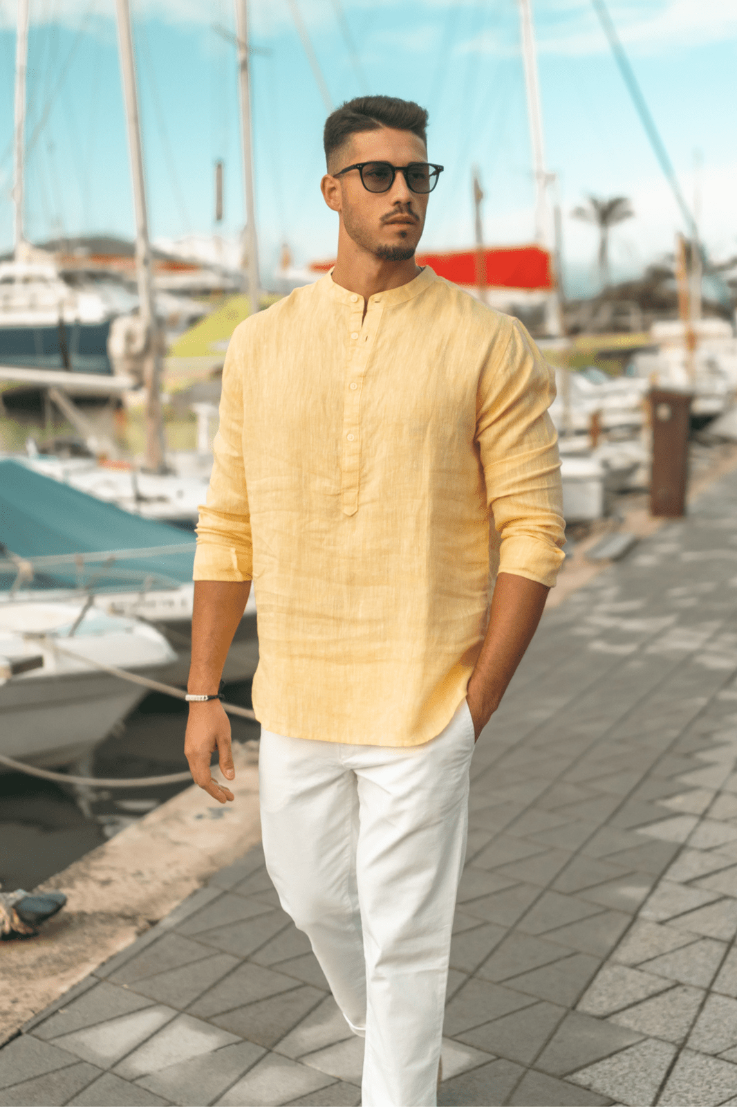 Pure Linen Mellow yellow Shirt