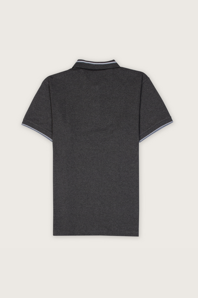 Horizon Hues | Calm as the Sea Grey Polo T-shirt