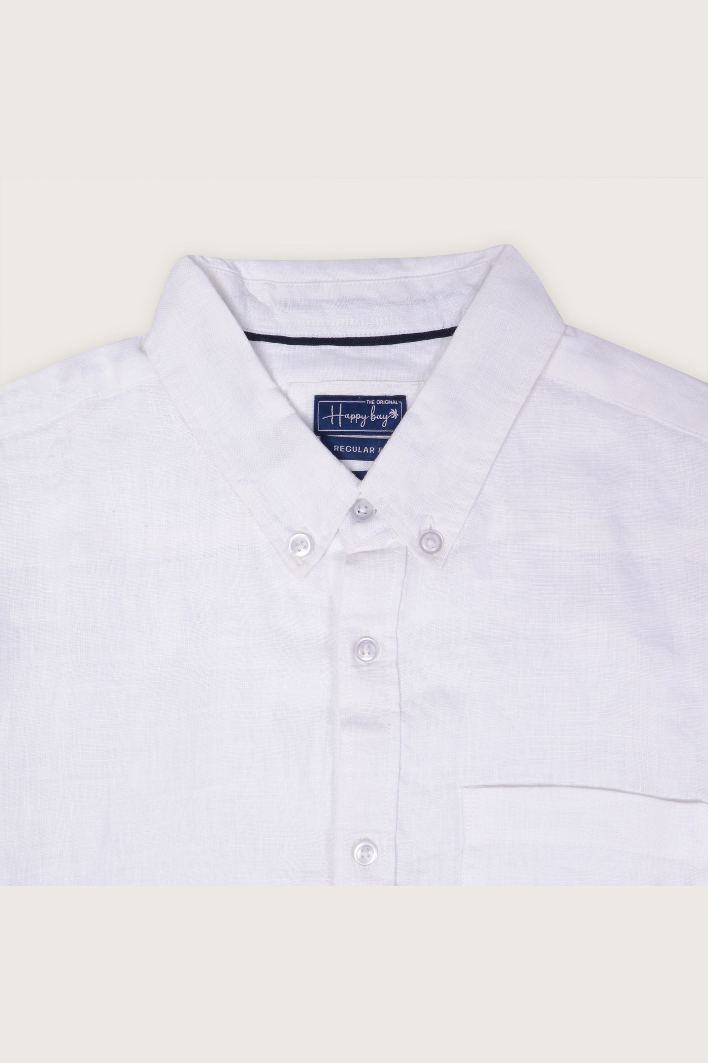 Blanket of Snow White Linen Shirt