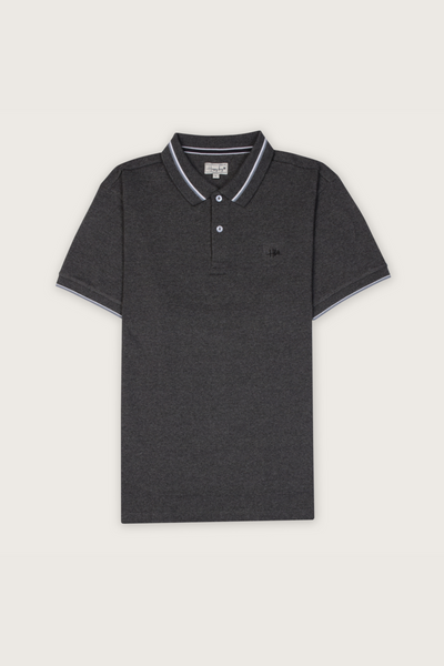Horizon Hues | Calm as the Sea Grey Polo T-shirt
