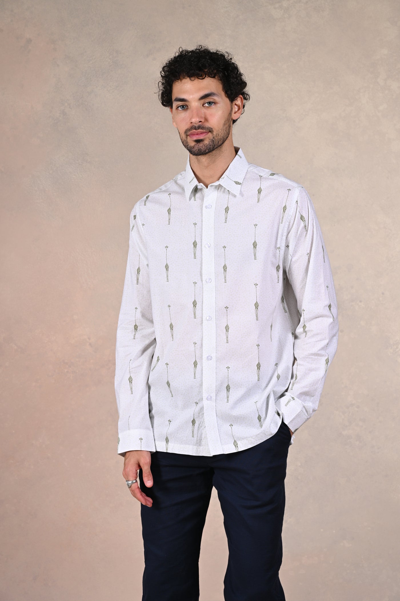 Subtle Statements | Sleek Silhouettes White Mood shirt
