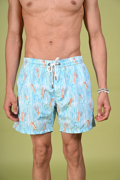 Oh Deer, It's a Good Day! | Into the Woods Multicolour Swim Shorts
