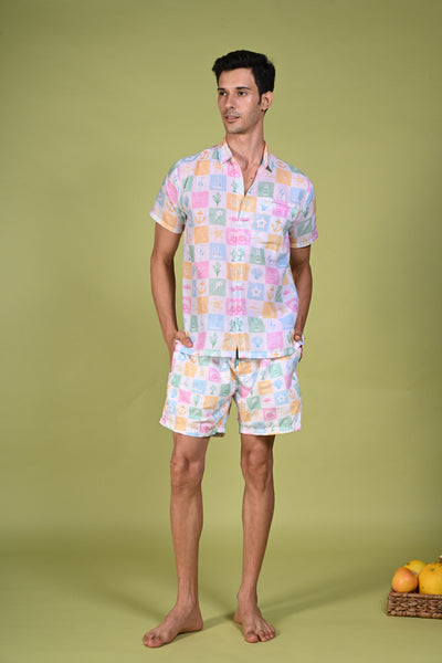 Under the Coral Sky Multicolour Hawaiian Shirt