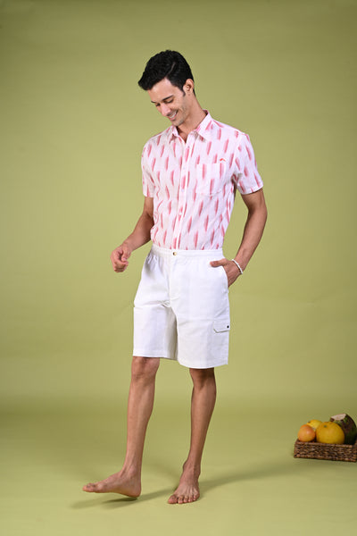 Endless Summer Comfort White 2-Pocket Shorts