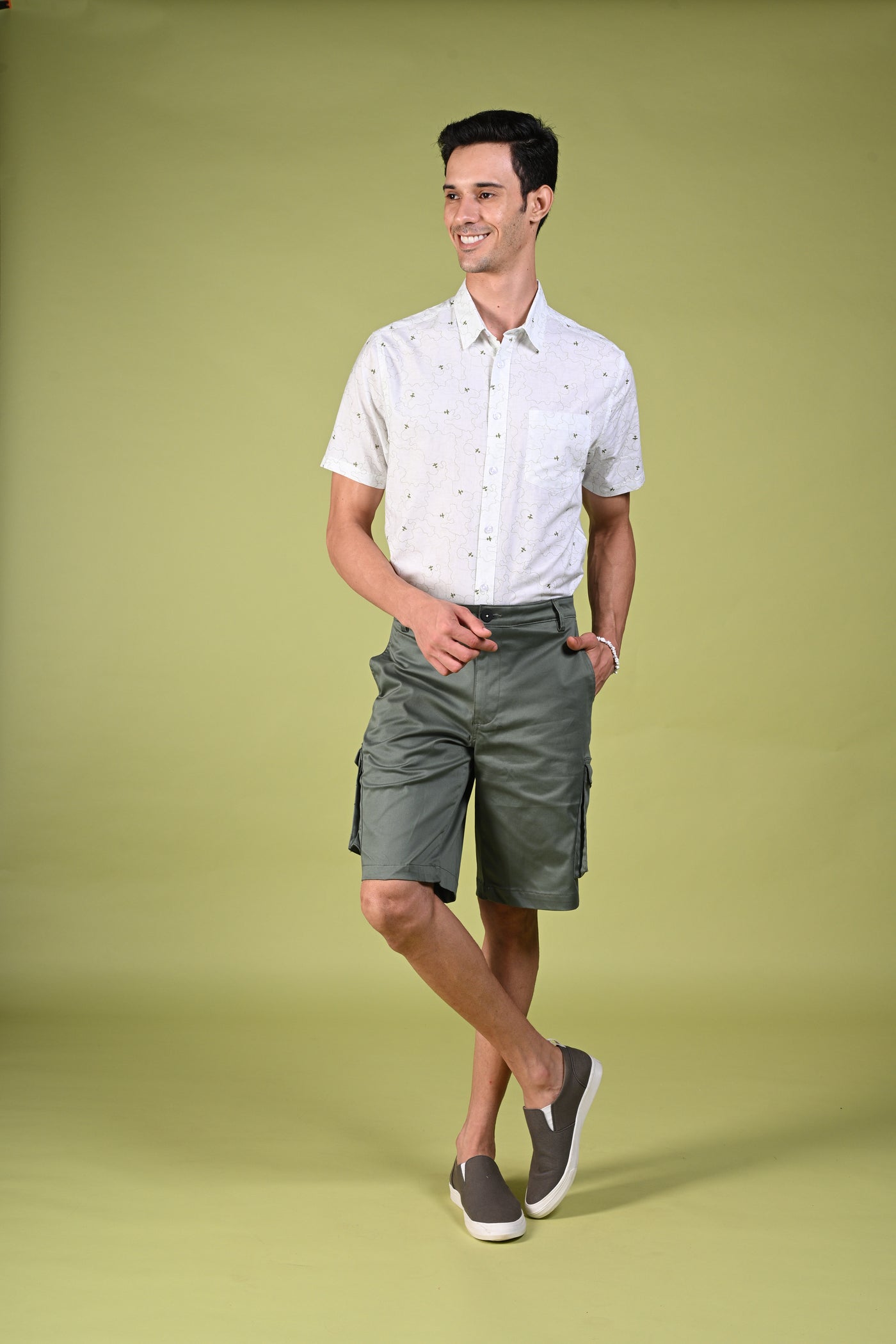 Breezy Day Out Olive Cargo Shorts