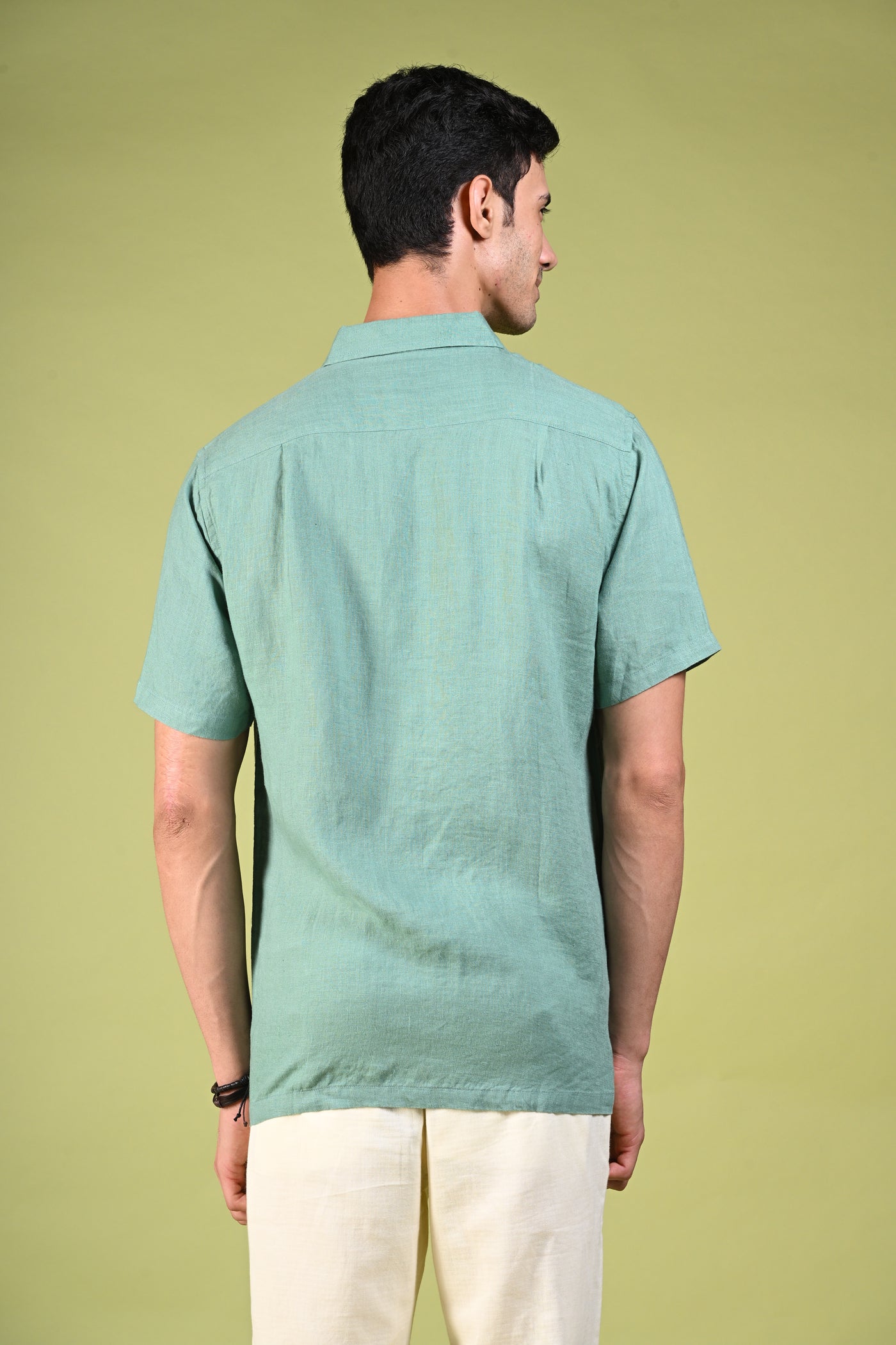 Timless Basics Sky Blue Pure Linen Shirt