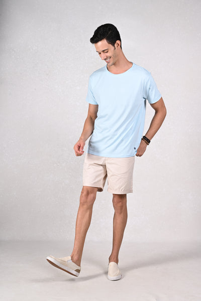 Dessert Mirage | Sand Dune Dream Sky Blue Ripped Tee