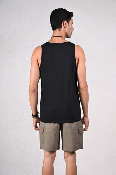 Effortless Cool Black Tank Tee