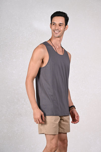 Effortless Cool Gray Tank Tee