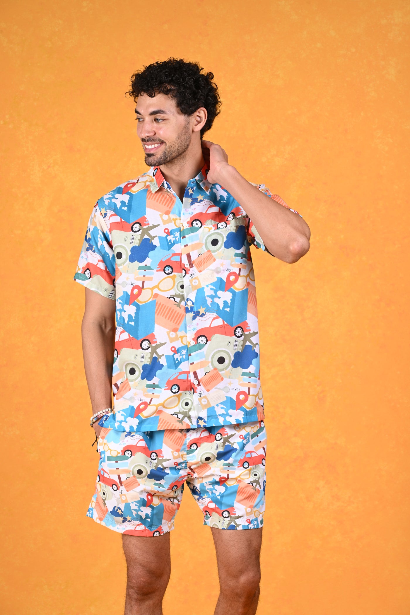 Sweet Summer Escape | Take Me to Summer Lightest sky Hawaiian Shirt