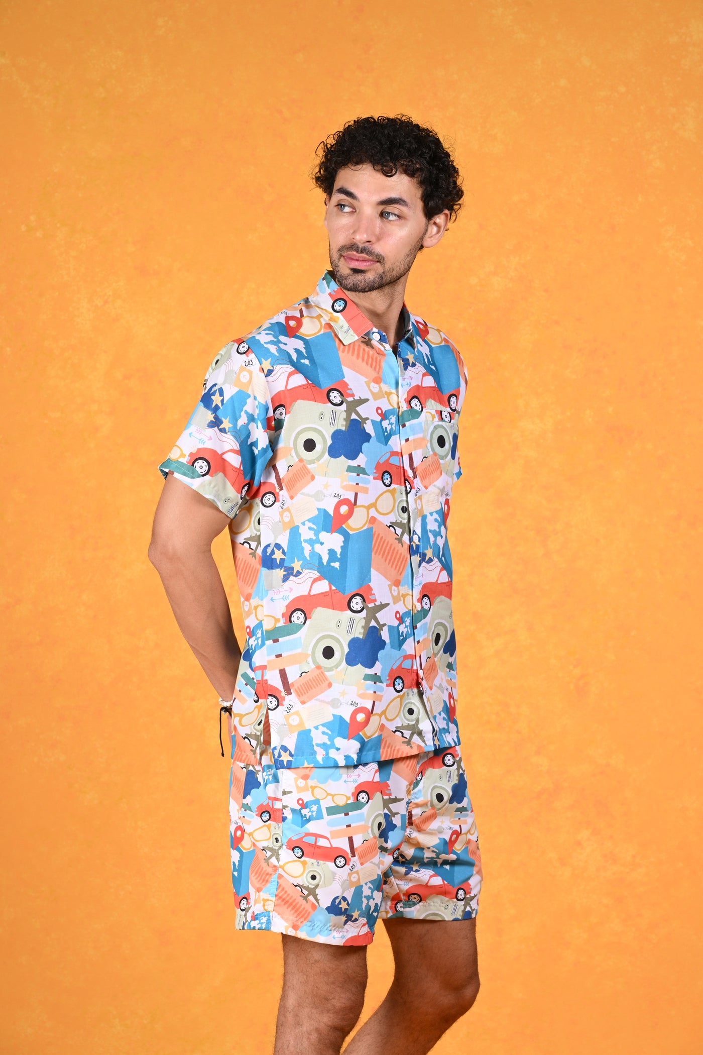 Sweet Summer Escape | Take Me to Summer Lightest sky Hawaiian Shirt