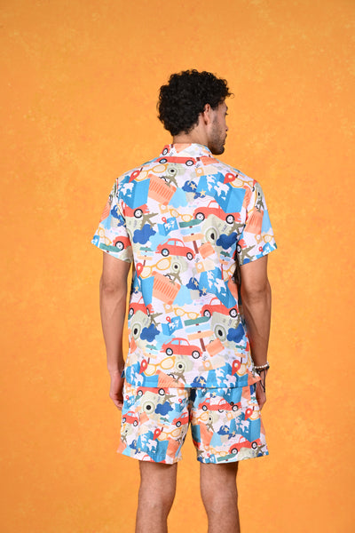 Sweet Summer Escape | Take Me to Summer Lightest sky Hawaiian Shirt