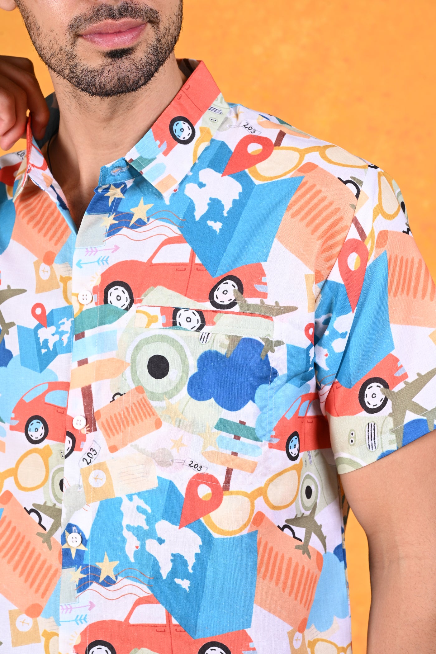 Sweet Summer Escape | Take Me to Summer Lightest sky Hawaiian Shirt