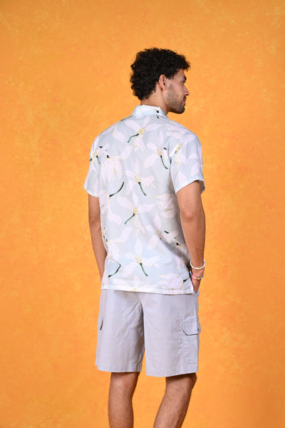 Flower Power Vibe | Floral Daydreams Green Hawaiian Shirt