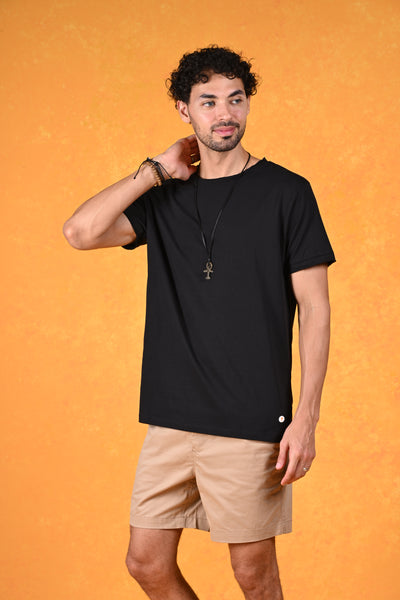 Dessert Mirage | Sand Dune Dream Black Ripped Tee