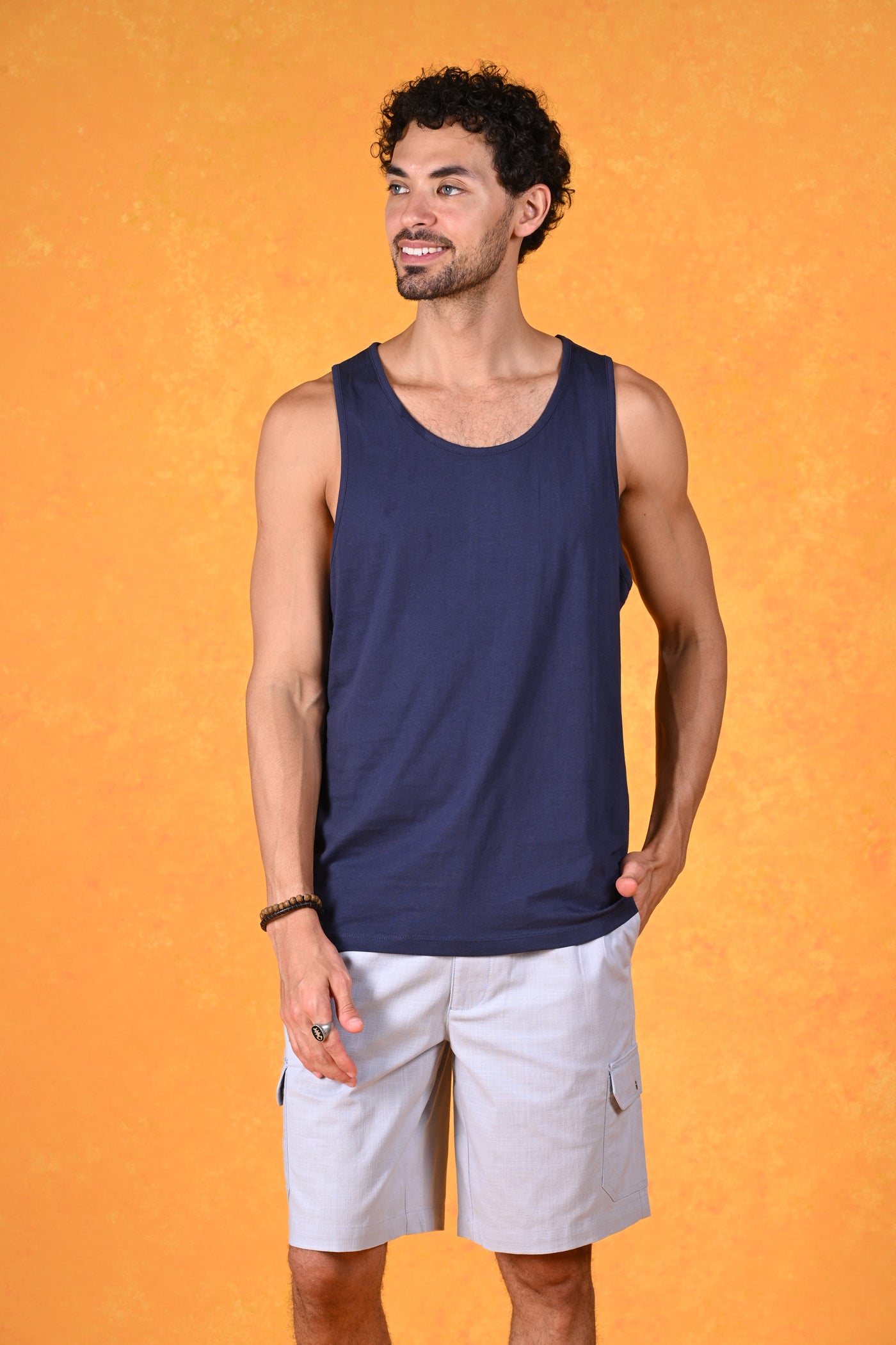 Effortless Cool Blue Tank Tee