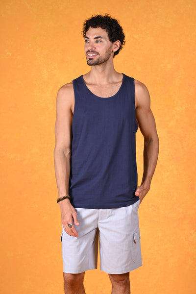 Effortless Cool Blue Tank Tee