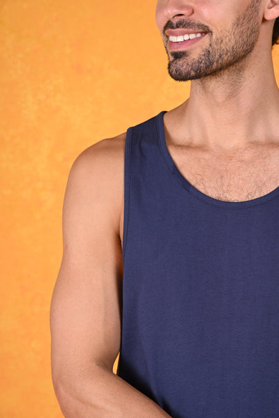 Effortless Cool Blue Tank Tee