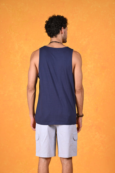 Good Vibes and High Tides | Find Your Wave Blue Tank Tee