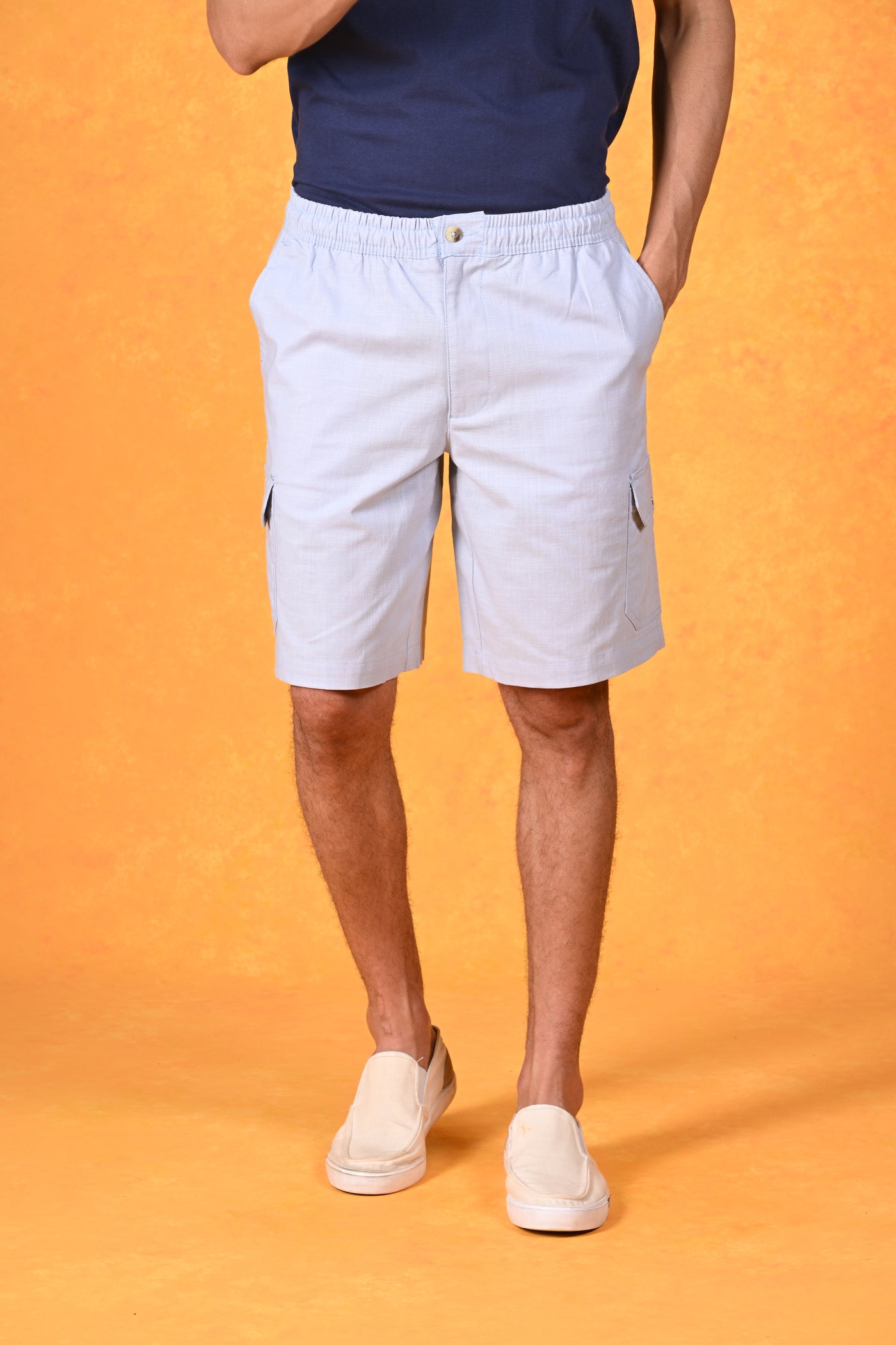 Endless Summer Comfort Sky Blue 2-Pocket Shorts