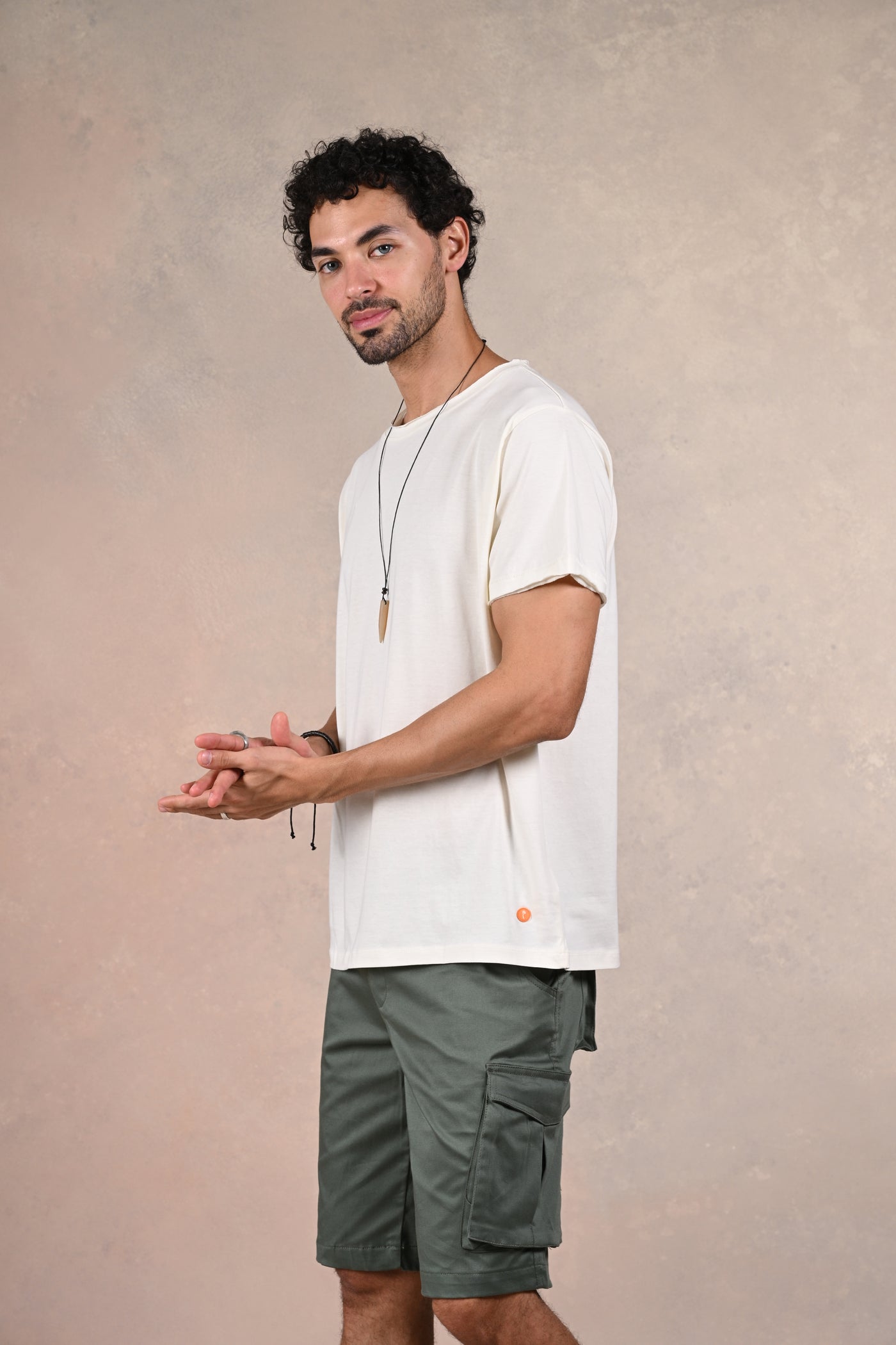 Dessert Mirage | Sand Dune Dream Beige Ripped Tee