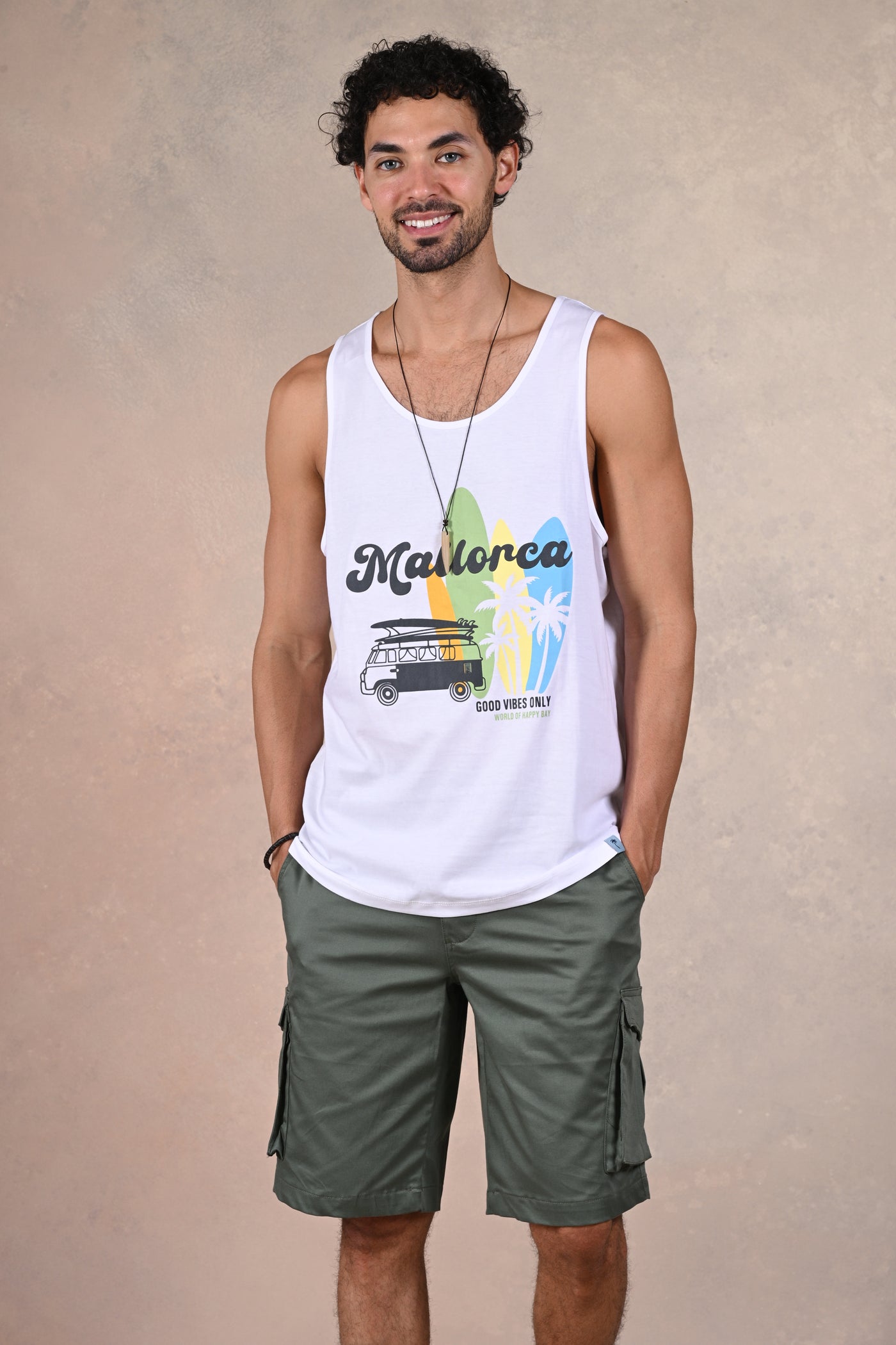 Let the Good Times Roll White Tank Tee