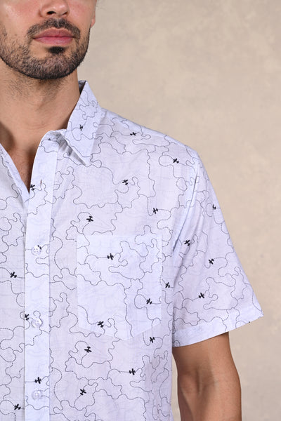 Laid-back Luxe White Mood shirt