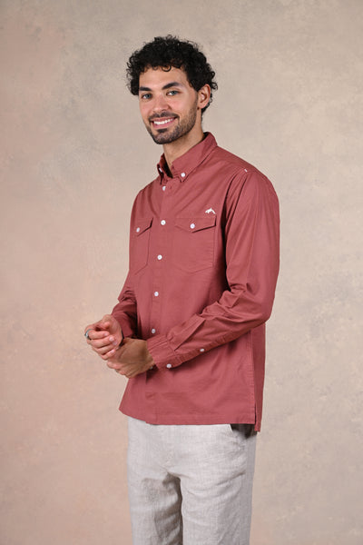 Earthy Elegance Classic Shirt Red Classic Shirt