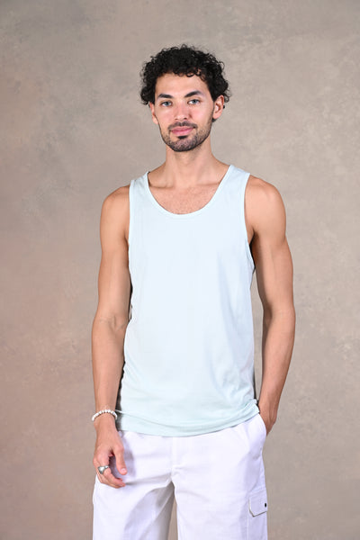Effortless Cool Sky Blue Tank Tee