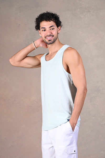 Effortless Cool Sky Blue Tank Tee