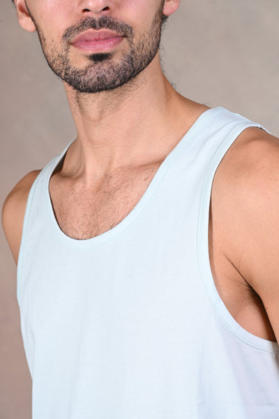Effortless Cool Sky Blue Tank Tee