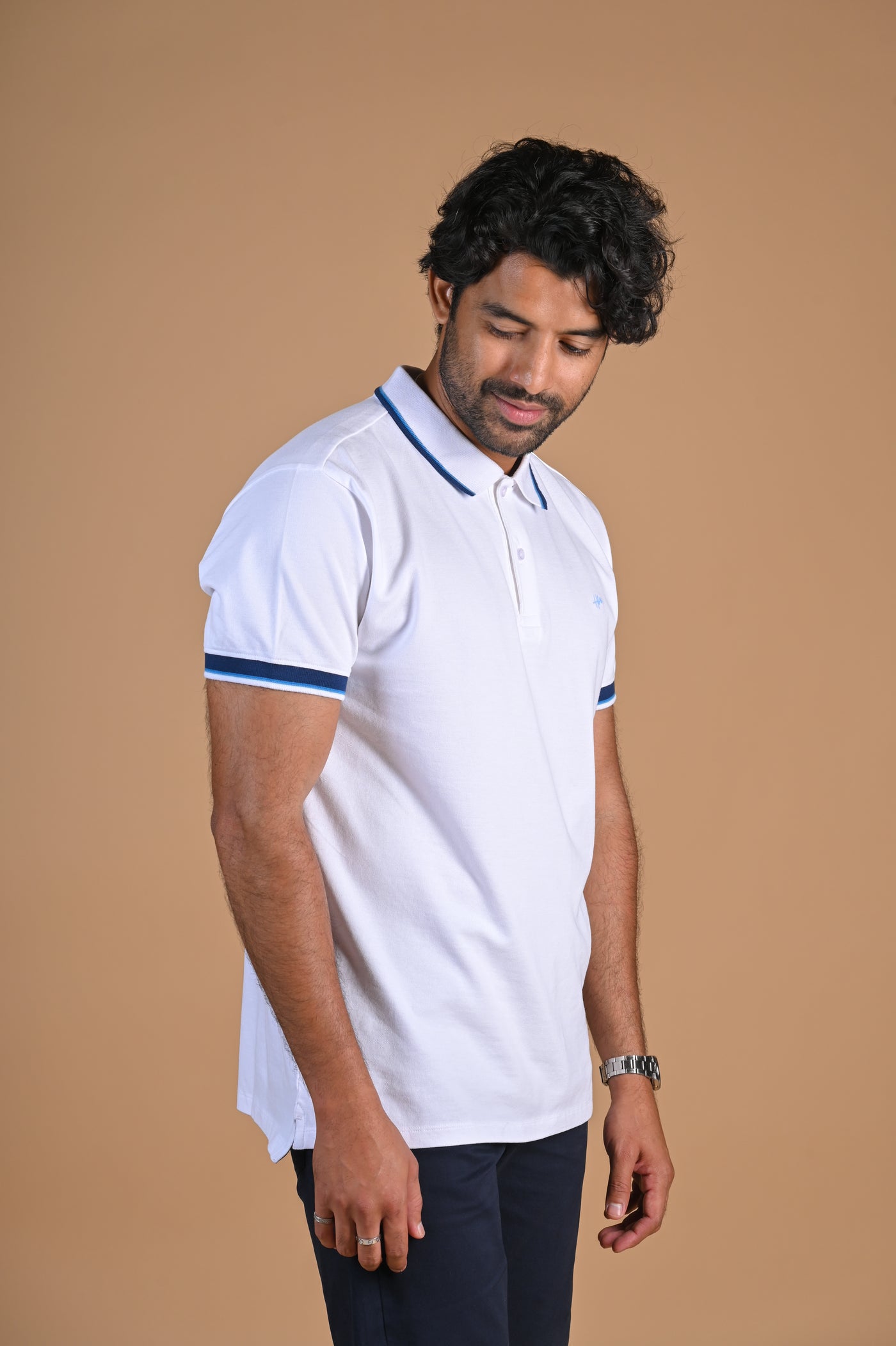Happy Bay Classic White Polo Perfect for summer days and casual vibes. Get it today!