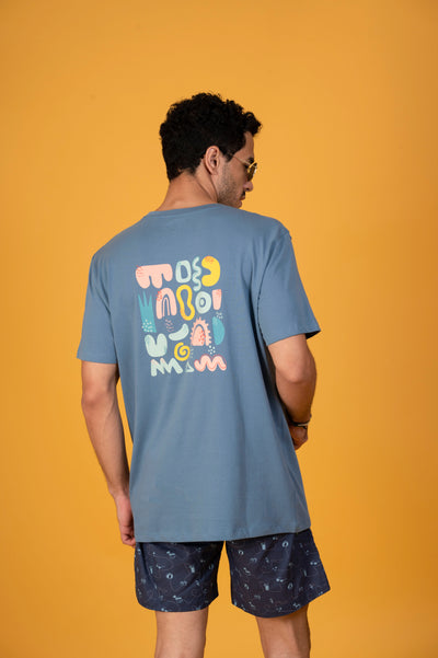 Get your stylish Stay Weird Pageant Blue T-shirt by Happy Bay for bold self-expression