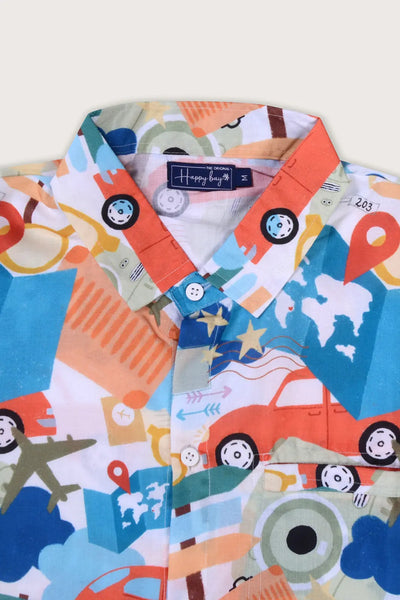 Sweet Summer Escape | Take Me to Summer Lightest sky Hawaiian Shirt