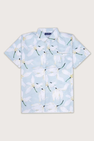 Flower Power Vibe | Floral Daydreams Green Hawaiian Shirt