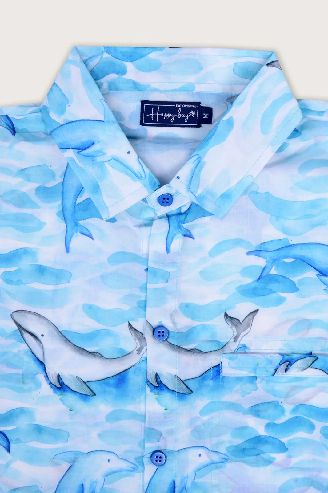 Dolphin Daze Blue Hawaiian Shirt