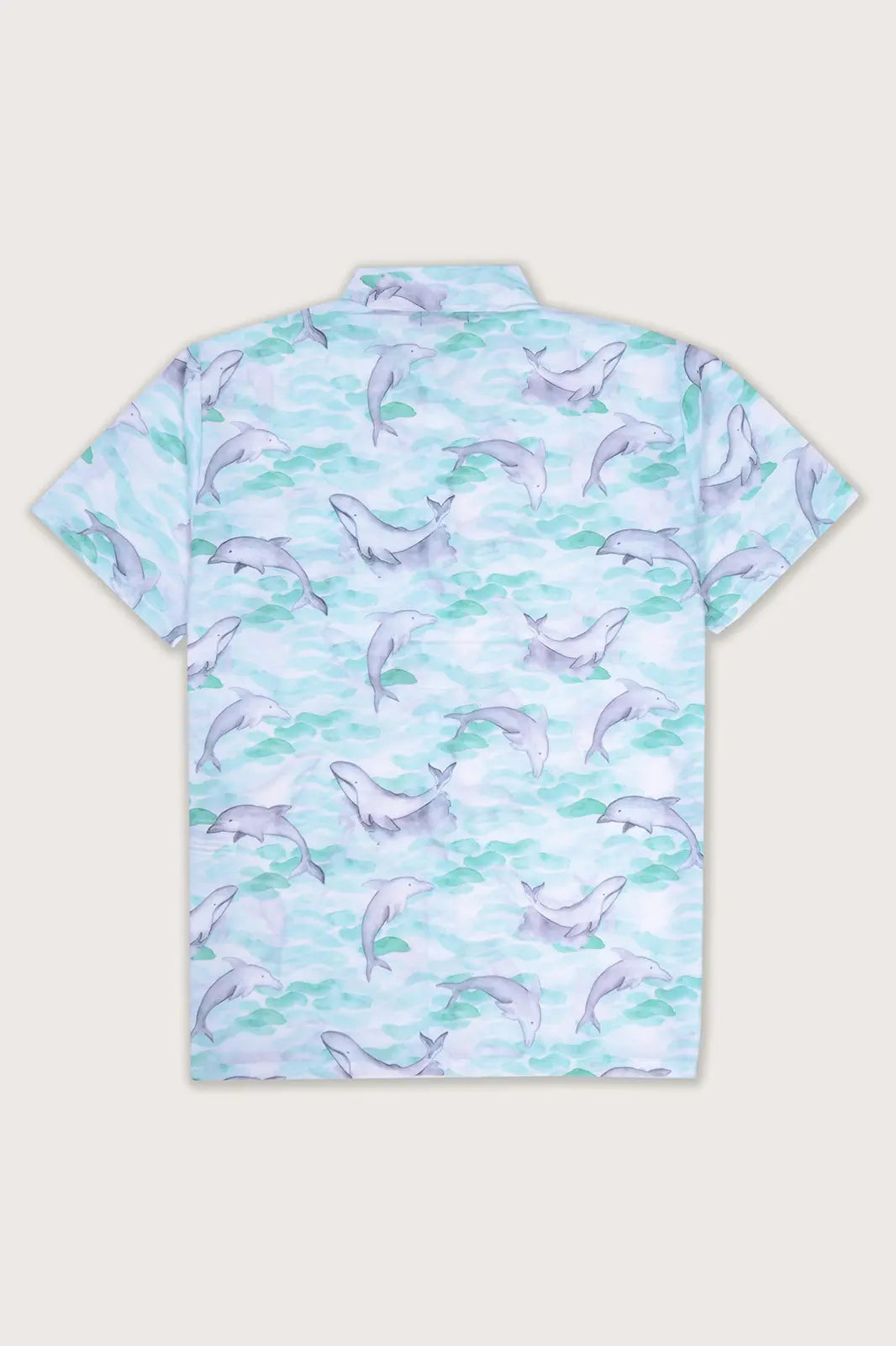 Life is Better With Dolphins | Dive Into Bliss Gray Hawaiian Shirt