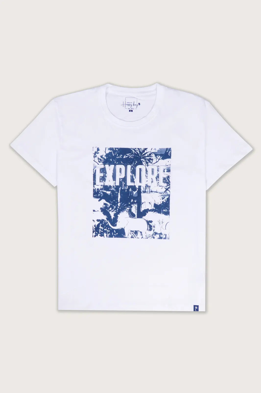 Tropical Trails | Uncover the Wild White Crew T-Shirt
