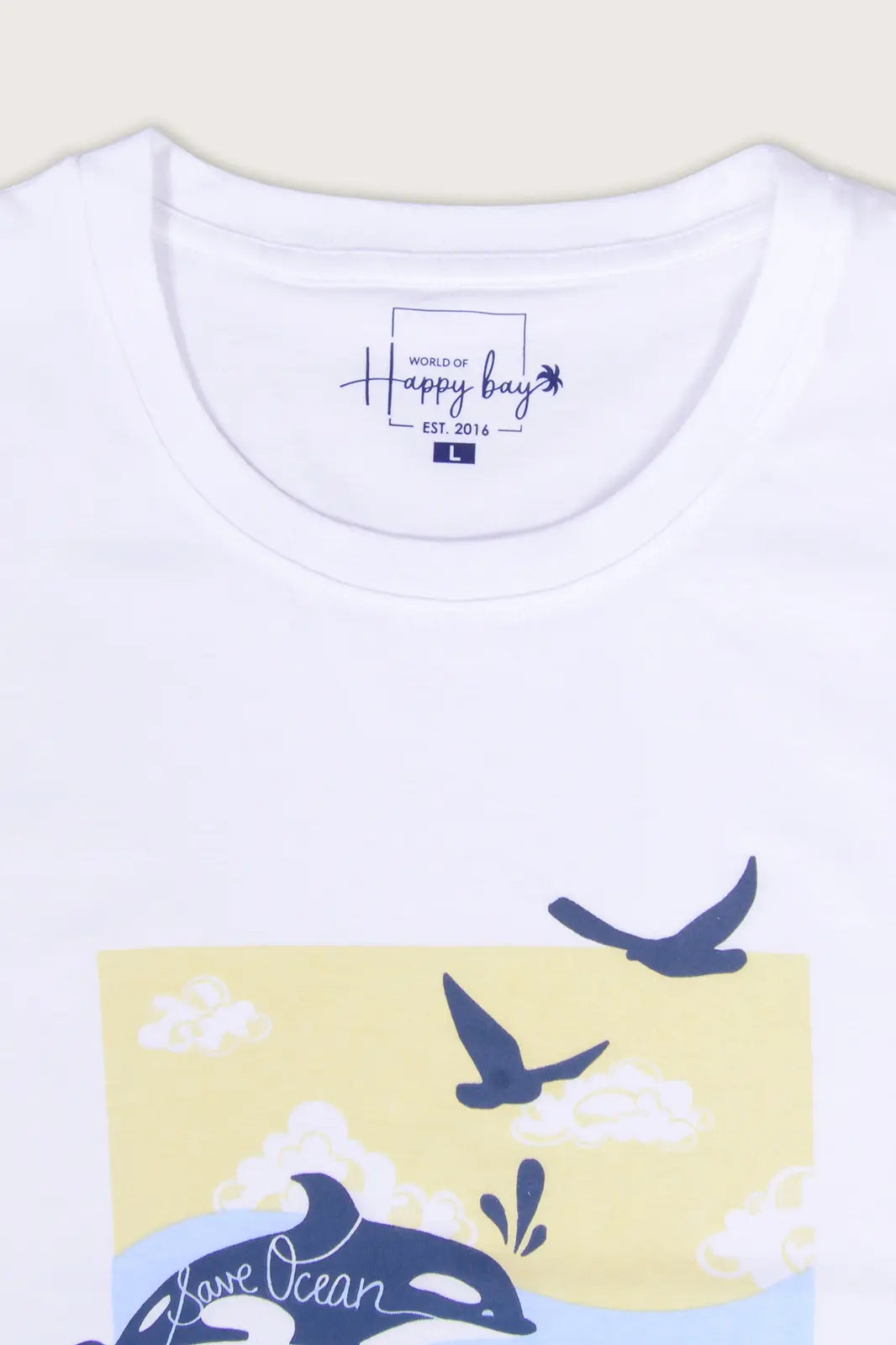 Waves of Adventure White Crew T-Shirt