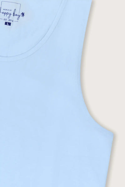 Effortless Cool Sky Blue Tank Tee