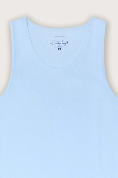Effortless Cool Sky Blue Tank Tee