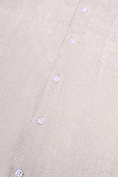 Breezy Basics Brown Pure Linen Shirt