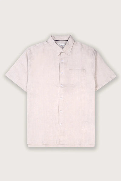 Timless Basics Brown Pure Linen Shirt