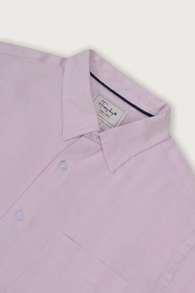 Timless Basics Pink Pure Linen Shirt
